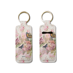 Vintage Bloom Lip Balm Pouch Keychain