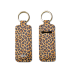 Lux Leopard Lip Balm Pouch Keychain