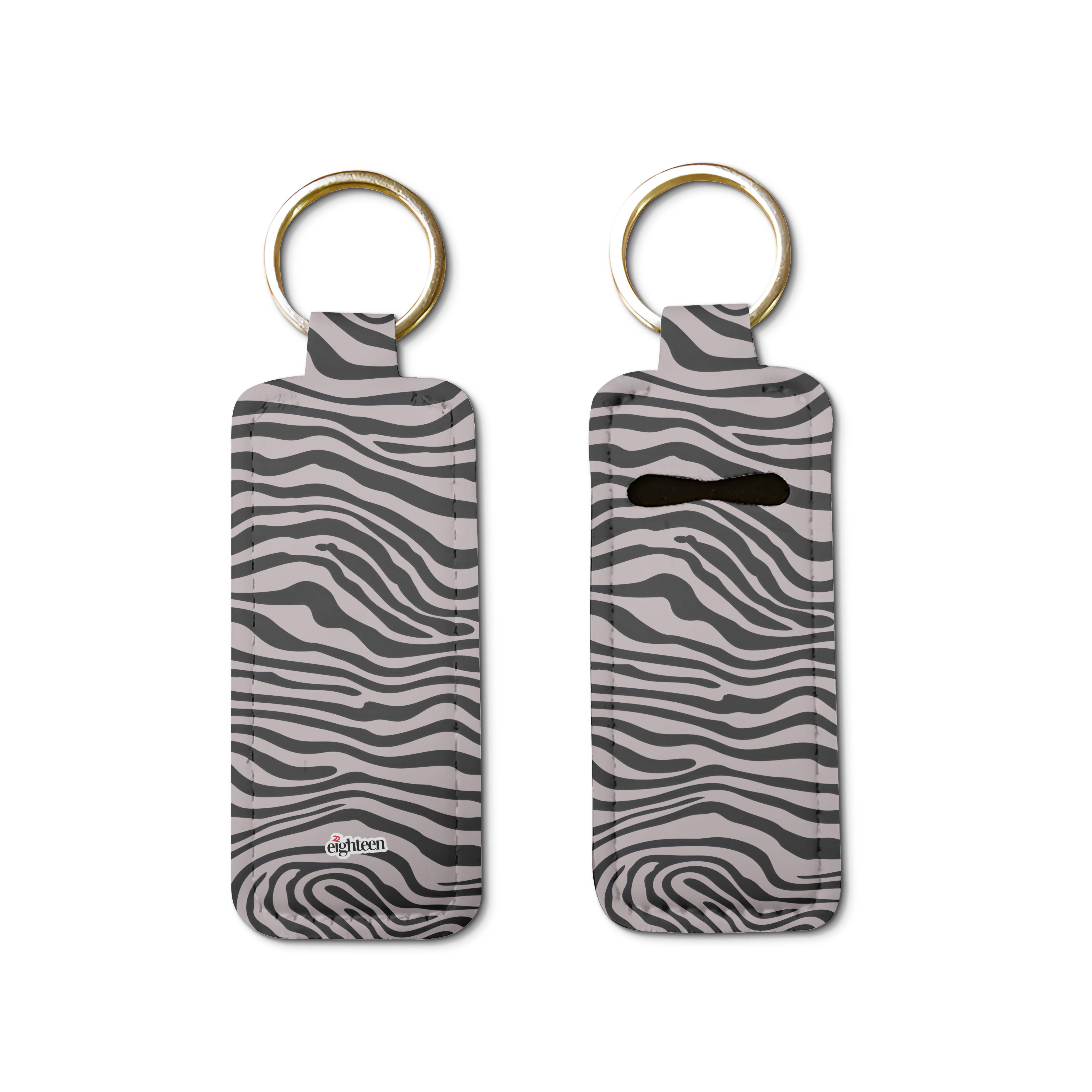 Saharan Stripe Lip Balm Pouch Keychain