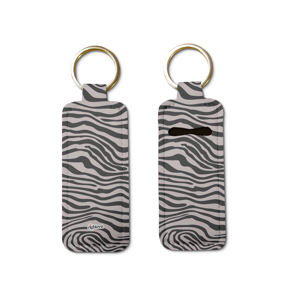 Saharan Stripe Lip Balm Pouch Keychain