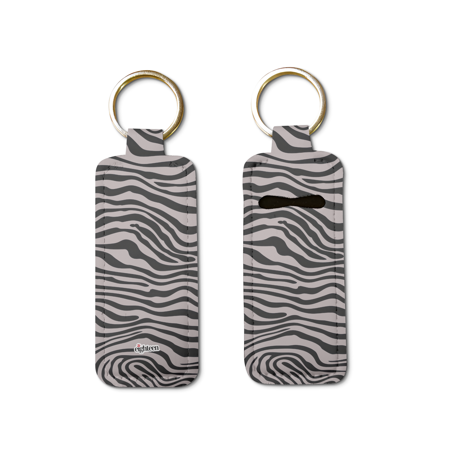 Saharan Stripe Lip Balm Pouch Keychain