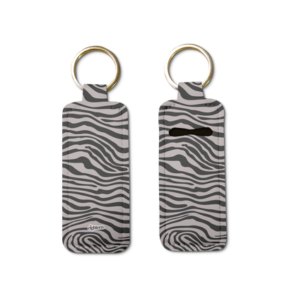 Saharan Stripe Lip Balm Pouch Keychain