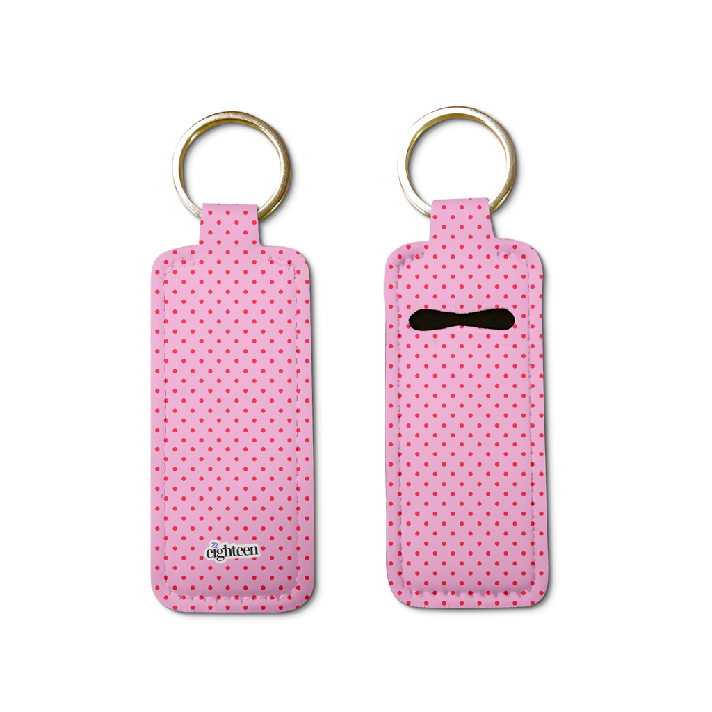 Love Dotty Lip Balm Pouch Keychain
