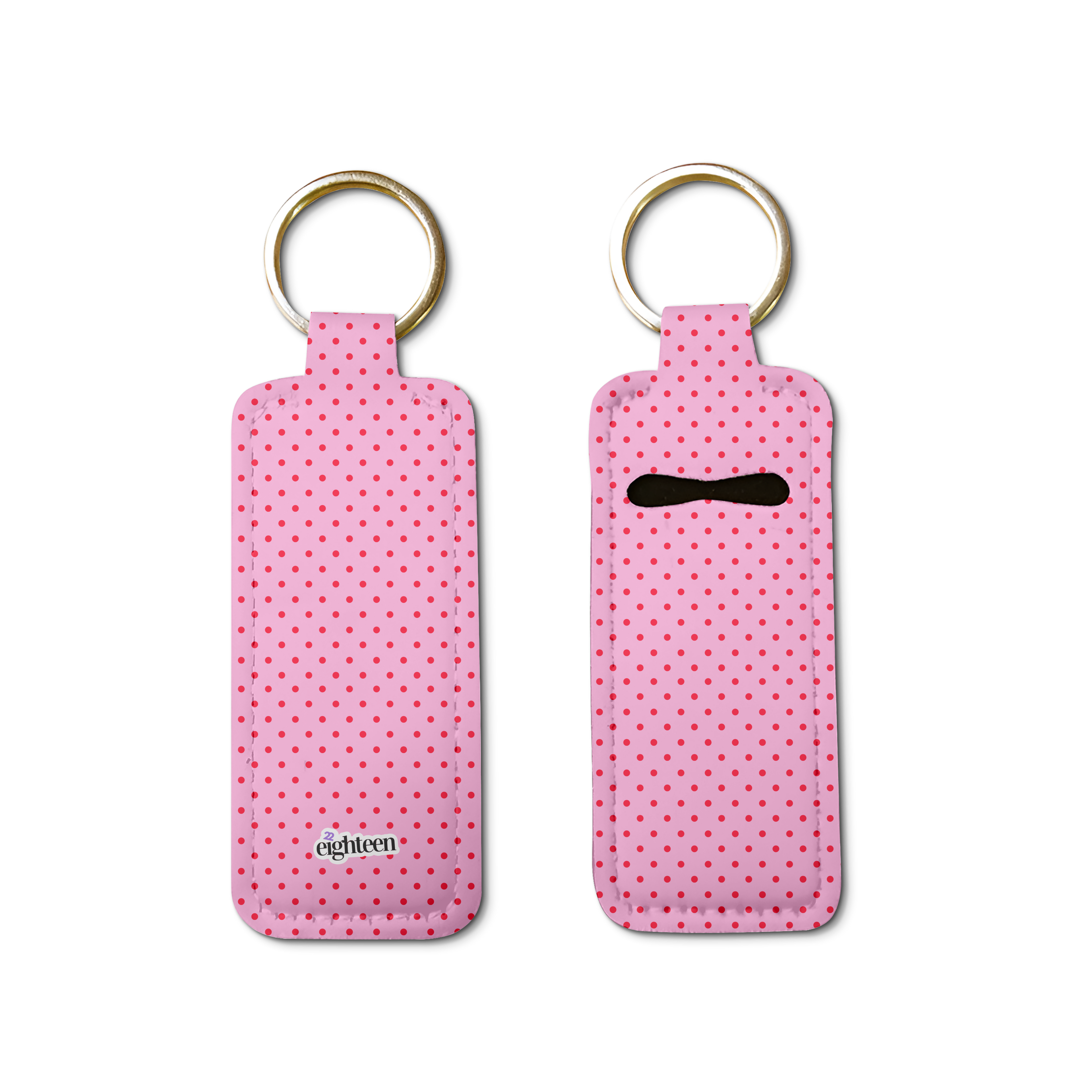 Love Dotty Lip Balm Pouch Keychain