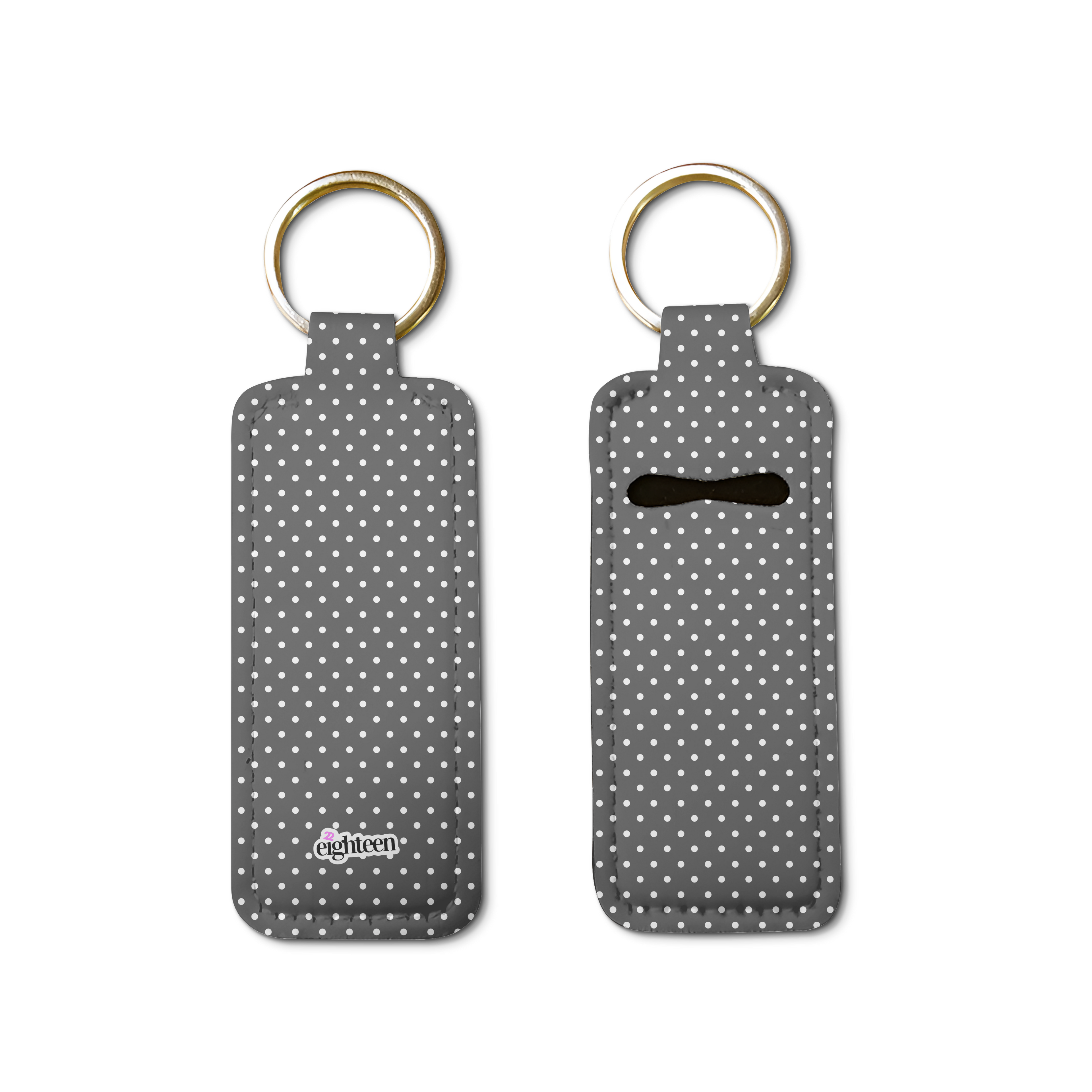 Dotty Lip Balm Pouch Keychain