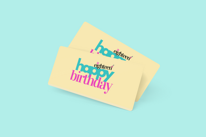 22Eighteen Birthday Gift E-Card