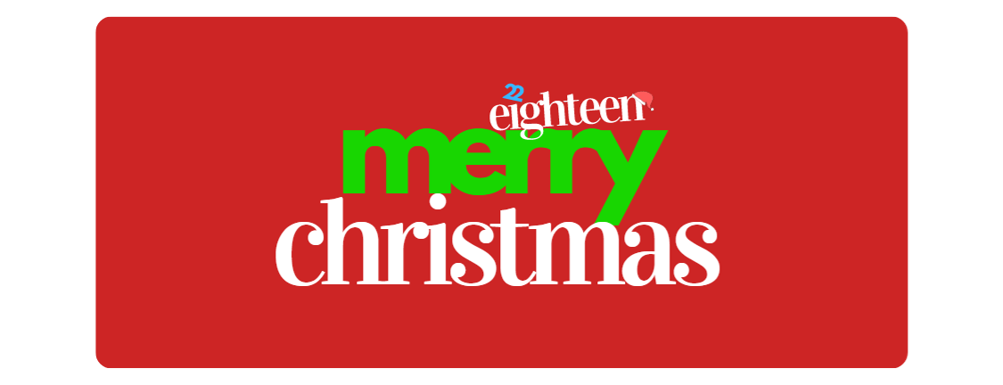 22Eighteen Holiday Gift E-Card